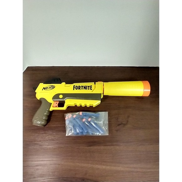 FORTNITE Nerf Sp-L Elite Dart Blaster Pistol Gun Epic Games SHHHH W SILENCER. - Picture 1 of 10